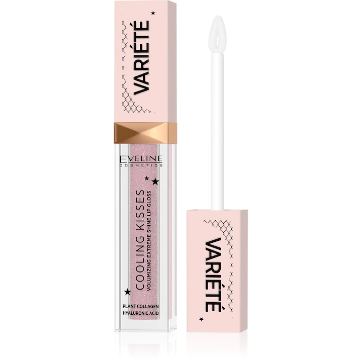 Cosmetice - Eveline Cosmetics Lip gloss Variété Cooling Kisses SUGAR NUDE