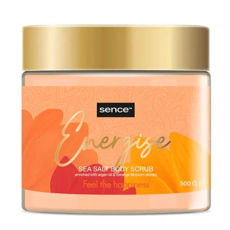 Gel de dus si exfoliante - Exfoliant corporal cu Ulei de Argan Energise Sence, 500 ml