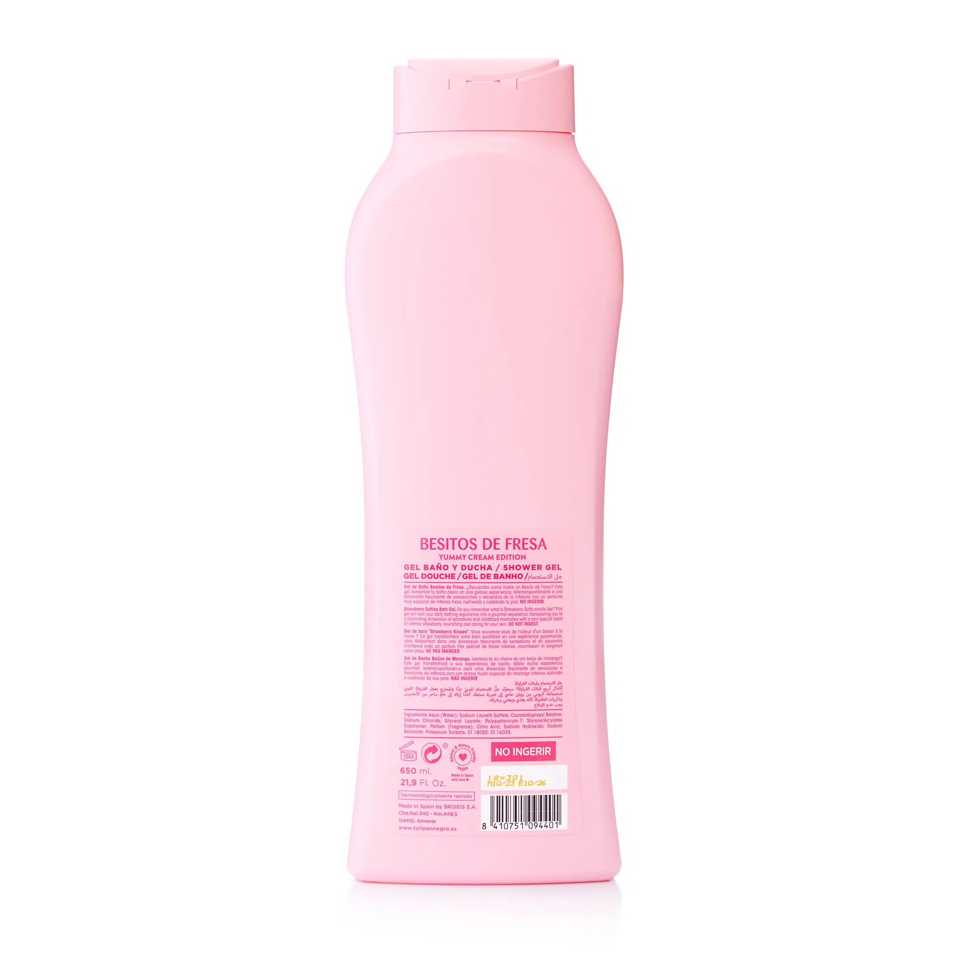 Gel de Duș Tulipán Negro Besitos de Fresa 650 ml [1]