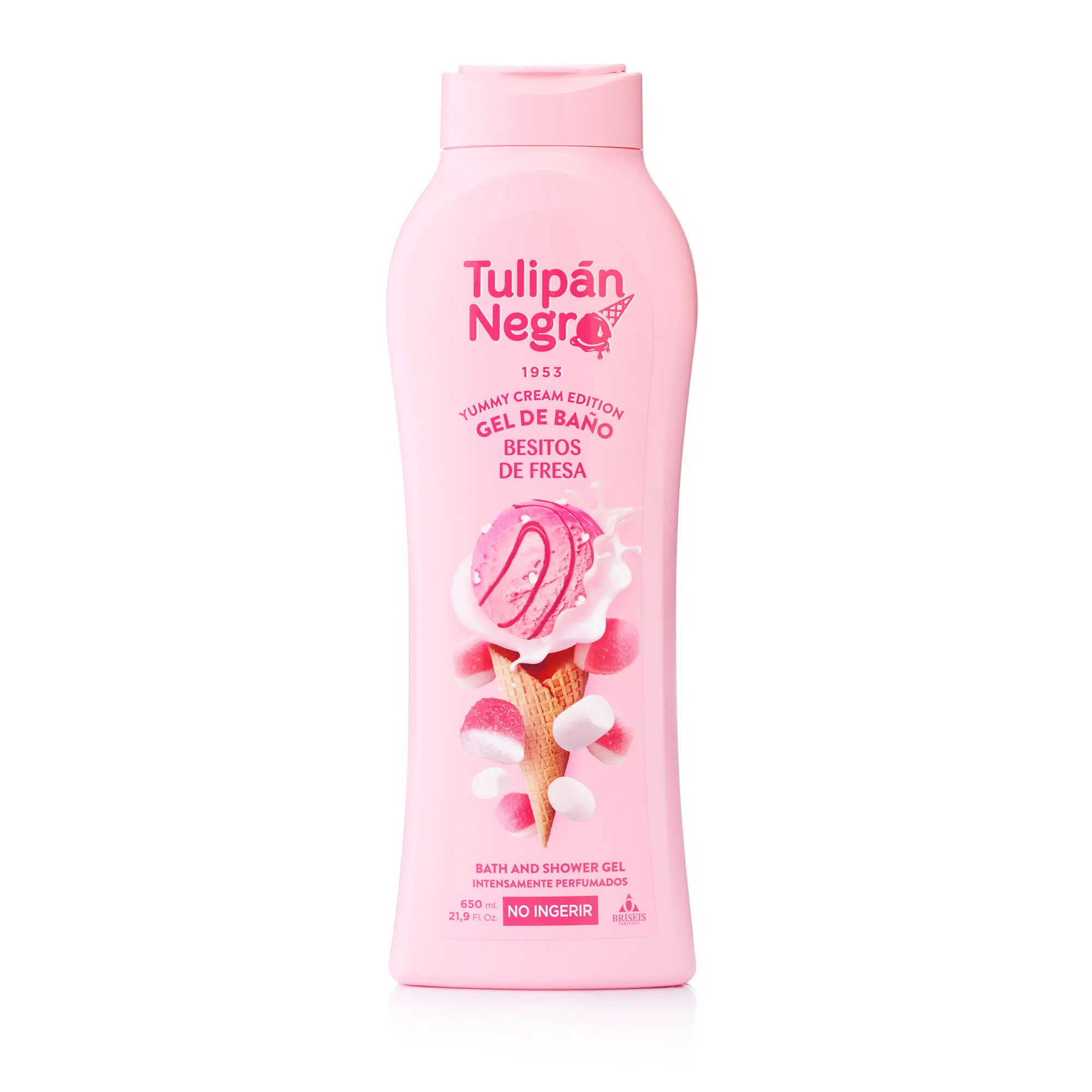 Gel de dus si exfoliante - Gel de Duș Tulipán Negro Besitos de Fresa 650 ml