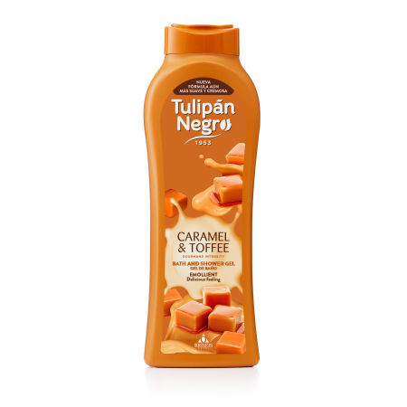 Gel de dus si exfoliante - Gel de dus TulipanNegro Caramel și Toffee 650 ml