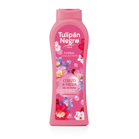 Gel de dus si exfoliante - Gel de dus TulipanNegro cirese si frezie 650 ml