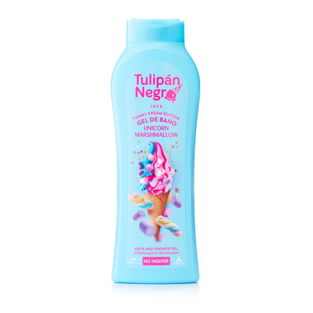 Gel de dus si exfoliante - Gel de dus TulipanNegro cu bezea Unicorn 650 ml