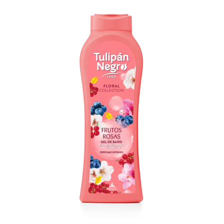 Gel de dus si exfoliante - Gel de dus TulipanNegro Frutos Rosas 650 ml
