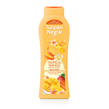 Gel de dus si exfoliante - Gel de dus TulipanNegro mango tropical 650 ml