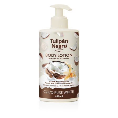 Ingrijire corp - Loțiune de corp TulipanNegro Coco Pure White 400ml