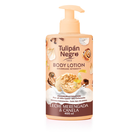 Crema si lotiune de corp - Loțiune de corp TulipanNegro Leche Merengada & Cinnamon 400 ml