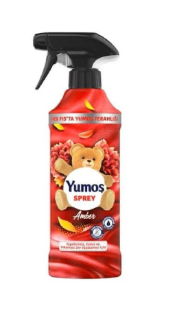 Balsam rufe si ingrijire tesaturi - Yumos Odorizant spray pentru textile Amber, 450ml