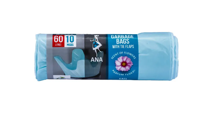 ANNA SACI MENAJ HDLD TURCOAZ 60L 10BUC CU URECHI PARFUM FLORAL [1]