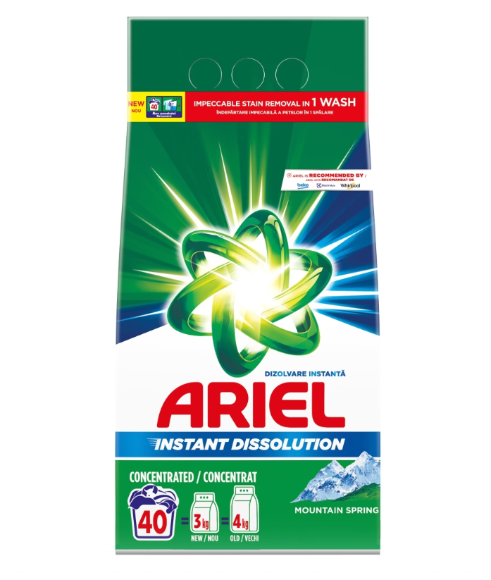 ARIEL DETERGENT RUFE AUTOMAT 3KG MOUNTAIN SPRING 40 SPALARI [1]