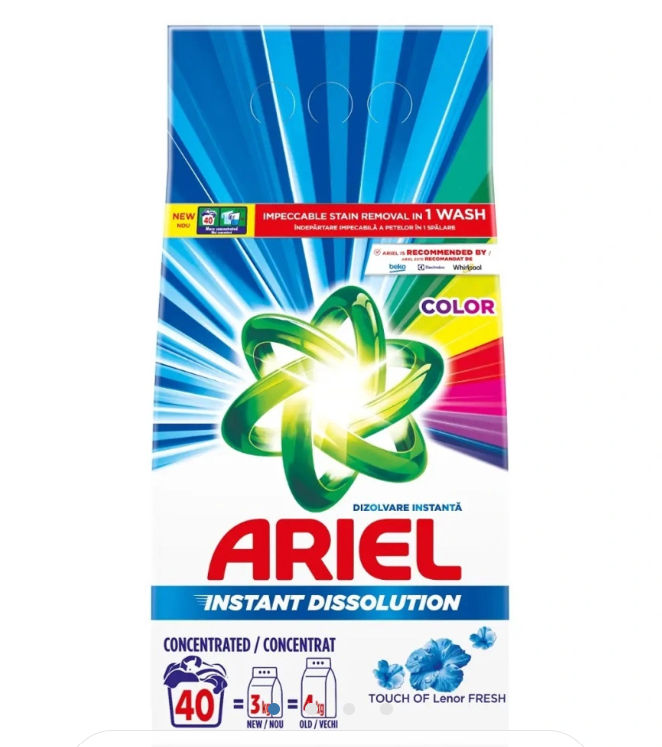 ARIEL DETERGENT RUFE AUTOMAT 3KG TOUCH OF LENOR FRESH 40 SPALARI [1]