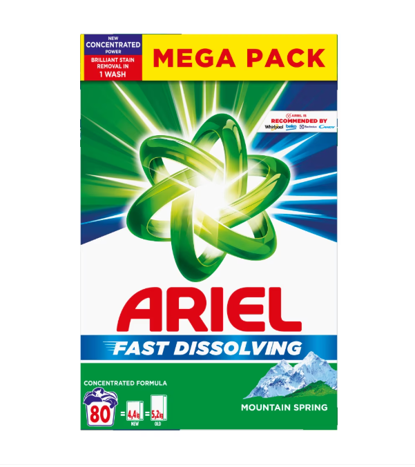ARIEL DETERGENT RUFE AUTOMAT 4.4KG MOUNTAIN SPRING 80 SPALARI [1]
