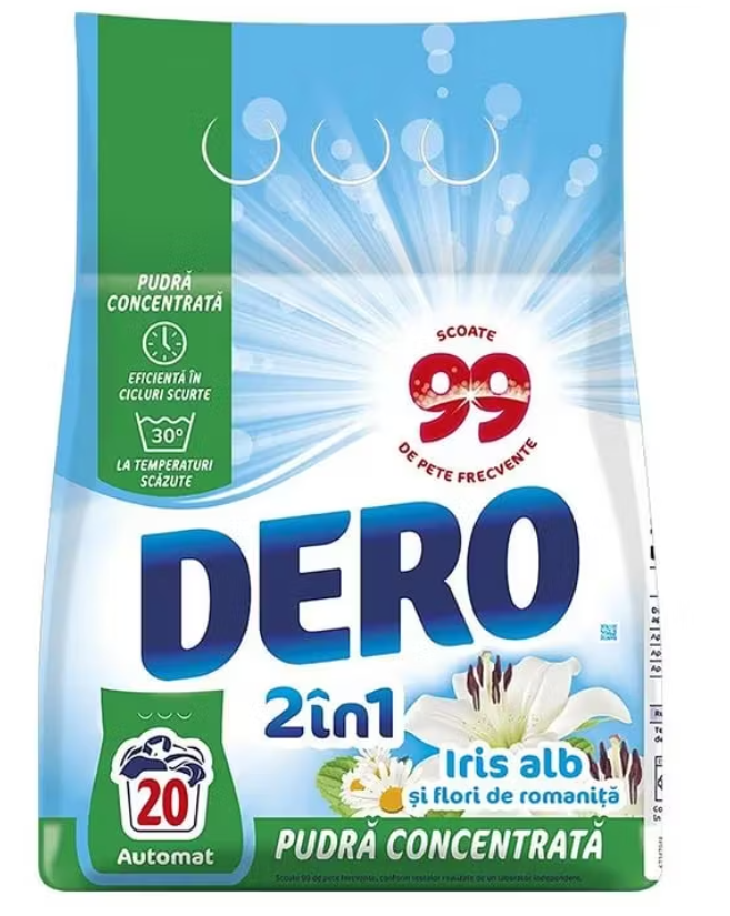 DERO AUTOMAT 1.5KG 2IN1 IRIS ALB [1]