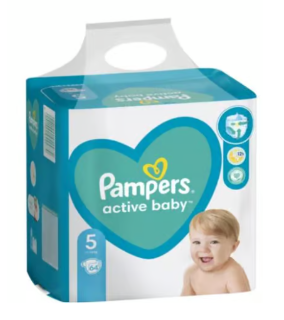 PAMPERS NEW GIANT PACK NR5 11-18/11-16KG 64BUC [1]