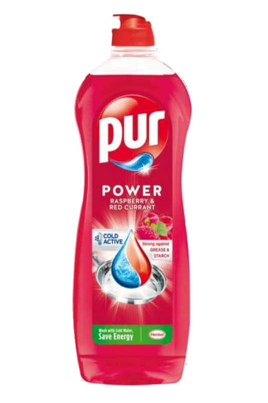 PUR DETERGENT VASE LICHID 750ML ZMEURA COACAZE ROSII [1]