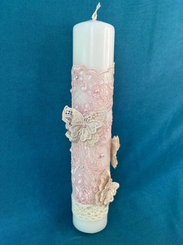 Produse hand-made - Lumanare pentru botez realizata handmade