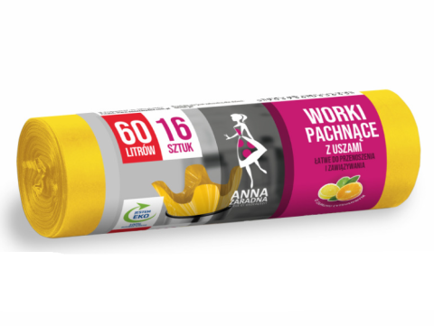 Saci menaj - ANNA SACI MENAJ HDLD LAMAIE 60L/16BUC CU URECHI