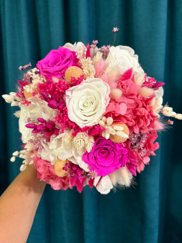 Produse pentru nunta si botez - BUCHET MIREASA CU FLORI CRIOGENATE