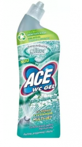 Solutii curatenie baie - ACE WC GEL GLITTER 700ML TALC MOSC ALB