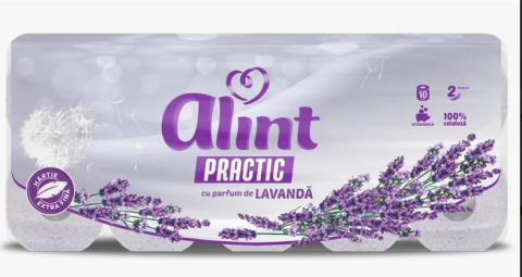 Hartie igienica si servetele - ALINT HARTIE IGIENICA PRACTIC 10 ROLE 2 STR LAVANDA