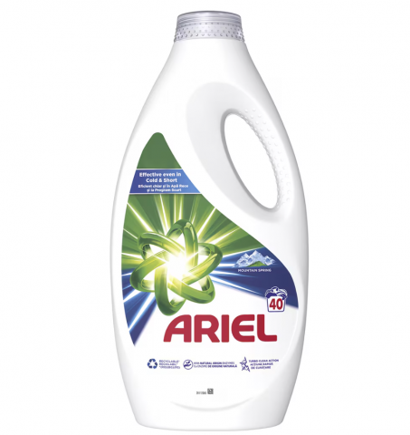 Detergenti - ARIEL DETERGENT LICHID 2L MOUNTAIN SPRING 40 SPALARI