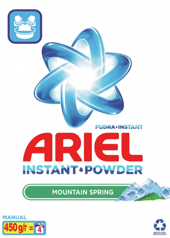 Detergenti pudra pentru rufe - ARIEL DETERGENT MANUAL 450G INSTANT POWDER MS