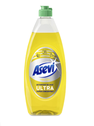 Detergenti vase - ASEVI DETERGENT VASE 650ML ULTRA CONCENTRAT YELLOW