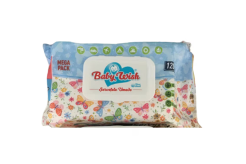 Servetele umede - BABY WISH SERVETELE UMEDE 120BUC