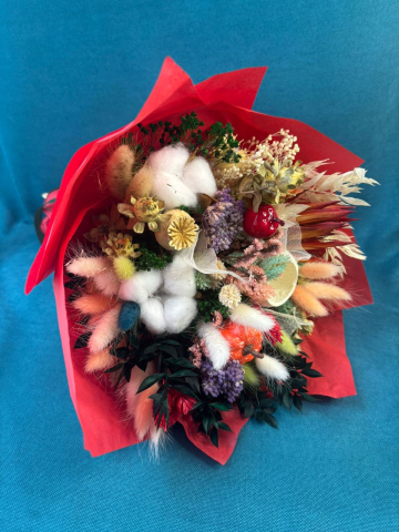 Decoratiuni - Buchet handemade din plante naturale uscate