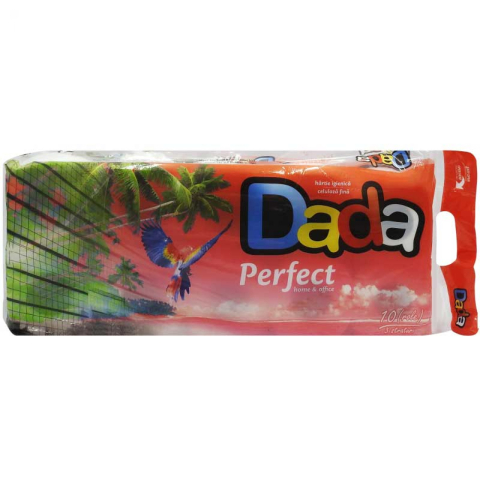 Hartie igienica si servetele - DADA HARTIE IGIENICA 10ROLE 3 STR ROSU