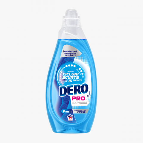 Detergent lichid pentru rufe - DERO DETERGENT GEL PRO EXPRESS 1.48L FRESH 37SPALARI