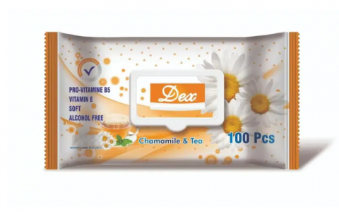 Servetele - DEX SERVETELE UMEDE 100BUC CHAMOMILE TEA