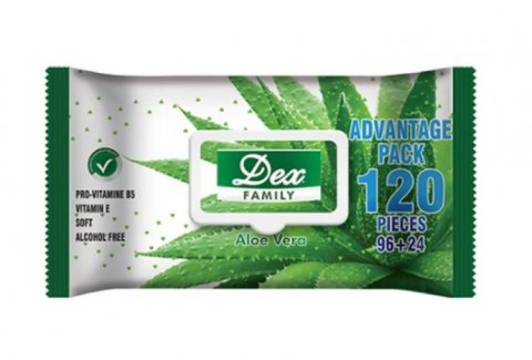 Servetele - DEX SERVETELE UMEDE 120BUC ALOE VERA