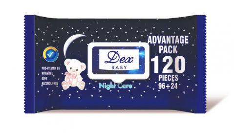 Servetele umede - DEX SERVETELE UMEDE 120BUC NIGHT CARE