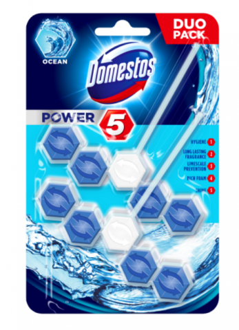 Odorizante toaleta - DOMESTOS ODORIZANT WC BILE 2X55G OCEAN