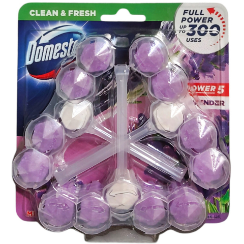 Odorizante toaleta - DOMESTOS ODORIZANT WC BILE 3X55G LAVANDA