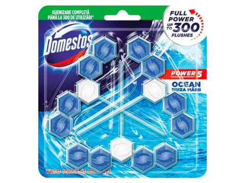 Odorizante toaleta - DOMESTOS ODORIZANT WC BILE 3X55G OCEAN