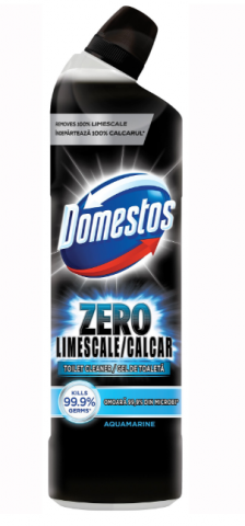 Solutii curatenie baie - DOMESTOS SOLUTIE WC LICHID 750ML ZERO LIMESCALE CALCAR AQUAMARINE L2700