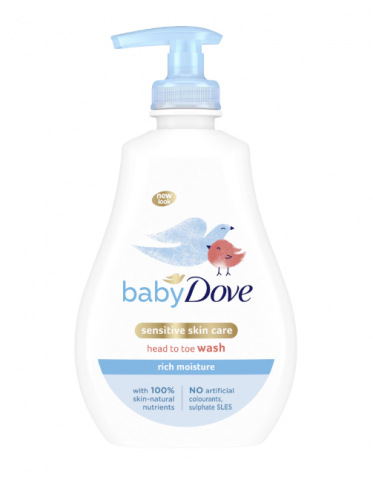 Igiena Copii - DOVE BABY GEL DUS CU POMPA 400ML SENSITIVE SKIN CARE