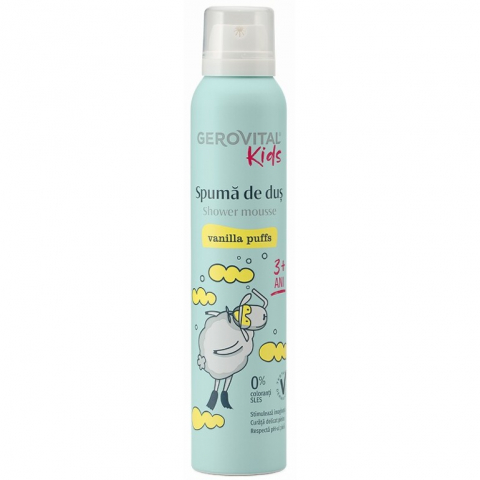 Igiena Copii - GEROVITAL KIDS SPUMA DE DUS 200ML VANILIE 37560
