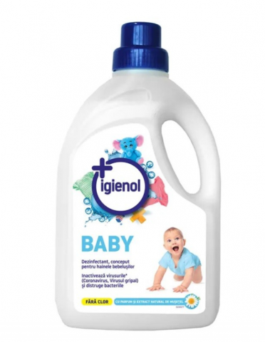 Pentru copii - IGIENOL DEZINFECTANT HAINE BABY 1.5L MUSETEL