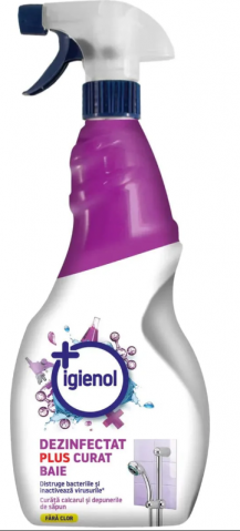 Solutii curatenie baie - IGIENOL DEZINFECTANT SUPRAFETE 750ML BAIE
