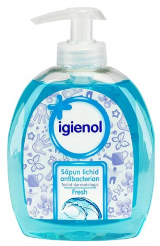 Sapunuri si dozatoare - IGIENOL SAPUN LICHID ANTIBACTERIAN 300ML FRESH