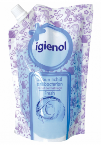 Sapunuri si dozatoare - IGIENOL SAPUN LICHID ANTIBACTERIAN REZERVA 500ML FRESH
