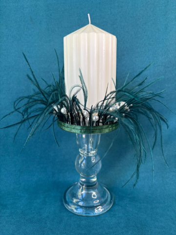 LUMANARE PENTRU NUNTA SAU BOTEZ PE SUPORT DIN STICLA [2]