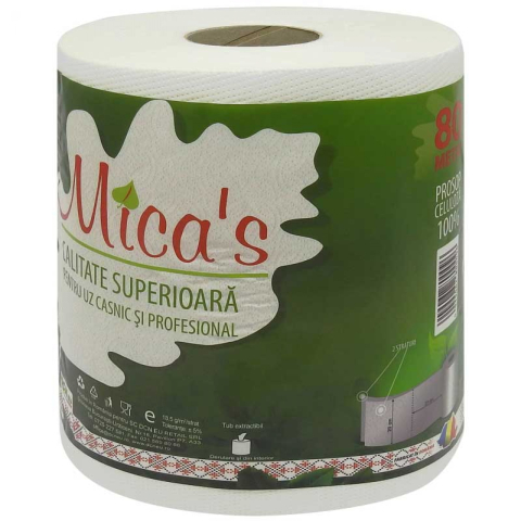 Prosoape hartie pentru bucatarie - MICAS PROSOP BUCATARIE 2STR 80M PROFESIONAL