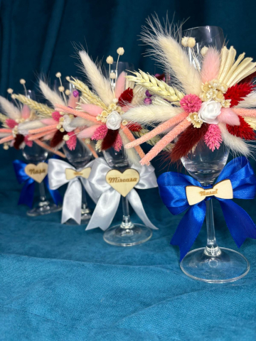 Produse pentru nunta si botez - PAHARE MIRI SI NASI