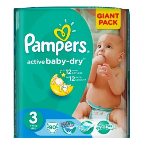 Pentru copii - PAMPERS NEW GIANT PACK NR3 4-9/6-10KG 90BUC