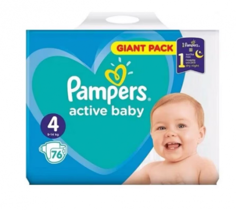 Pentru copii - PAMPERS NEW GIANT PACK NR4 7-14/9-14KG 76BUC