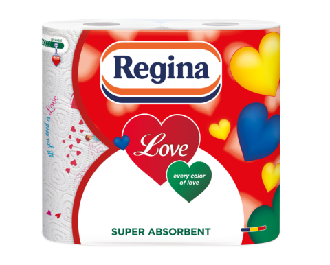 Prosoape hartie pentru bucatarie - REGINA PROSOP BUCATARIE 2ROLE 3STR LOVE
